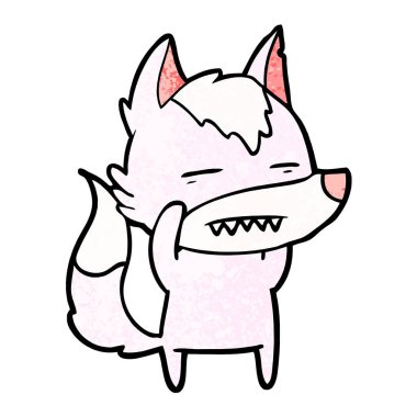 Kurt gösteren diş çizgi film