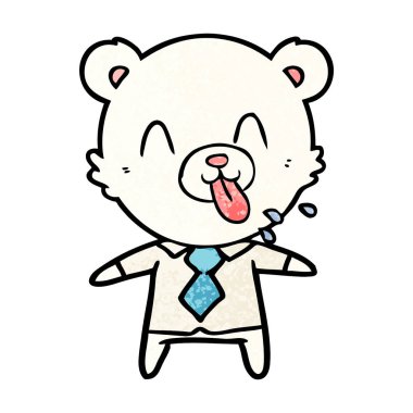 Kutup Ayısı Çizgi Filminin Vektör İllüstrasyonu