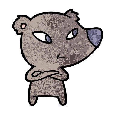 Çizgi film ayısının vektör çizimi