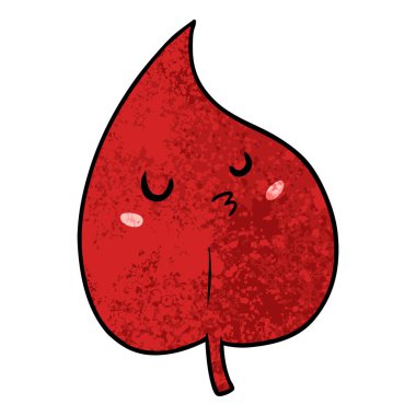 vektör çizim karikatür yaprak