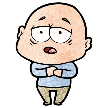 yorgun kel adam çizgi film