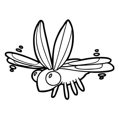 sevimli çizgi hata vektör çizim