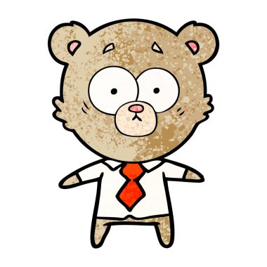 vektör çizim karikatür sürpriz ayı