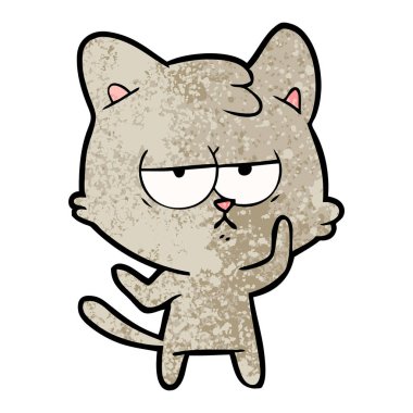 Çizgi film kedisinin vektör çizimi