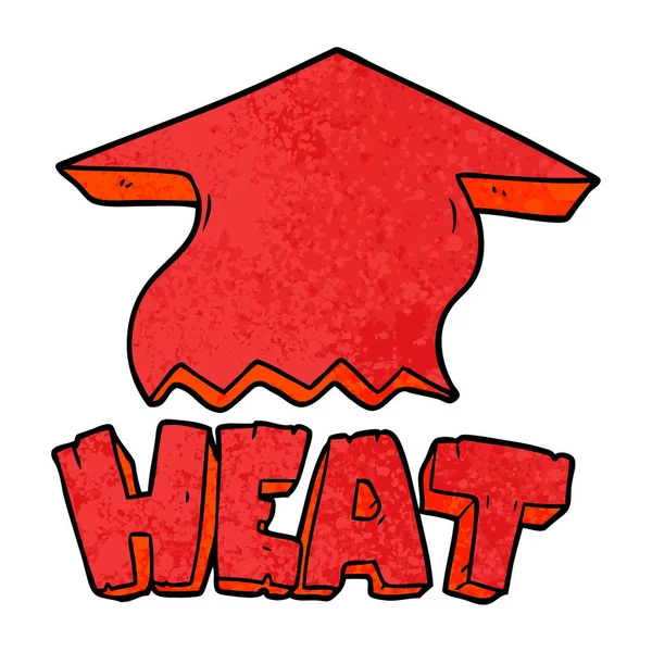 Vector Illustration Cartoon Heat Symbol — Stock Vector