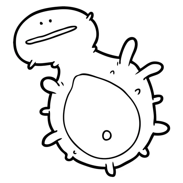 Illustration Vectorielle Germe Dessin Animé — Image vectorielle