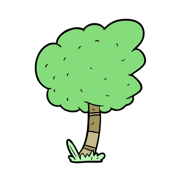 Ilustración Vectorial Árbol Dibujos Animados — Vector de stock