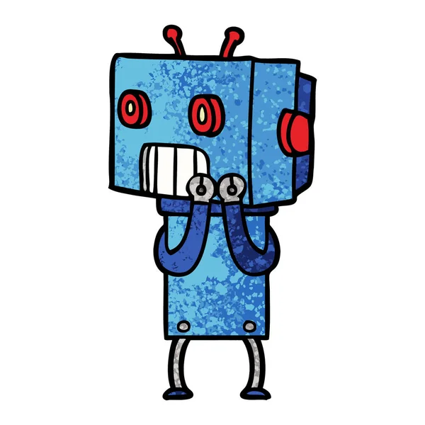 Ilustración Vectorial Robot Dibujos Animados — Vector de stock