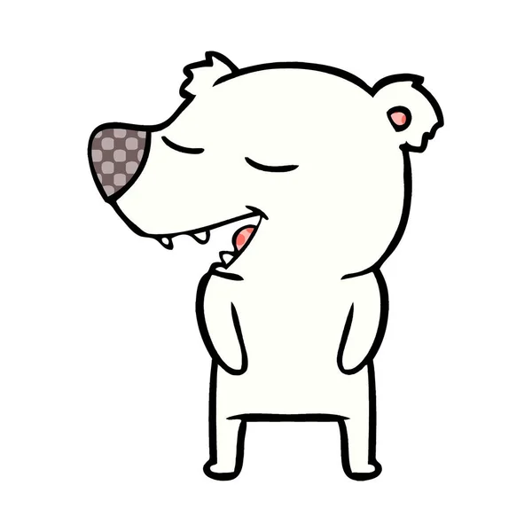 Ilustración Vectorial Dibujos Animados Oso Polar — Archivo Imágenes Vectoriales