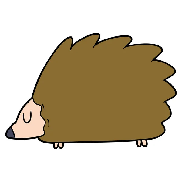 Vector Illustration Cartoon Hedgehog — Stock Vector