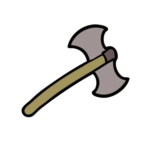 Vector Illustration Cartoon Axe — Stock Vector