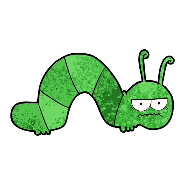 Vectorillustratie Van Cartoon Knorrige Caterpillar — Stockvector