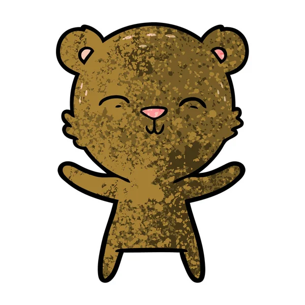 Vector Ilustración Oso Dibujos Animados Chraracter — Archivo Imágenes Vectoriales