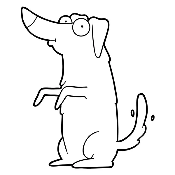 Ilustración Vectorial Dibujos Animados Perro Feliz — Archivo Imágenes Vectoriales