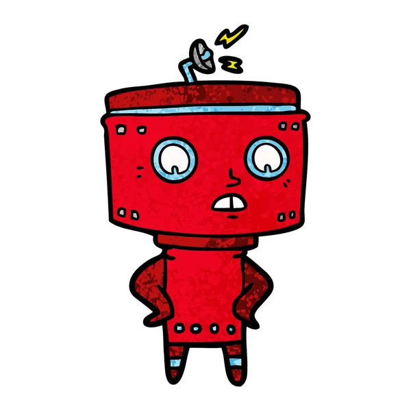 Ilustración Vectorial Del Robot Dibujos Animados — Archivo Imágenes Vectoriales