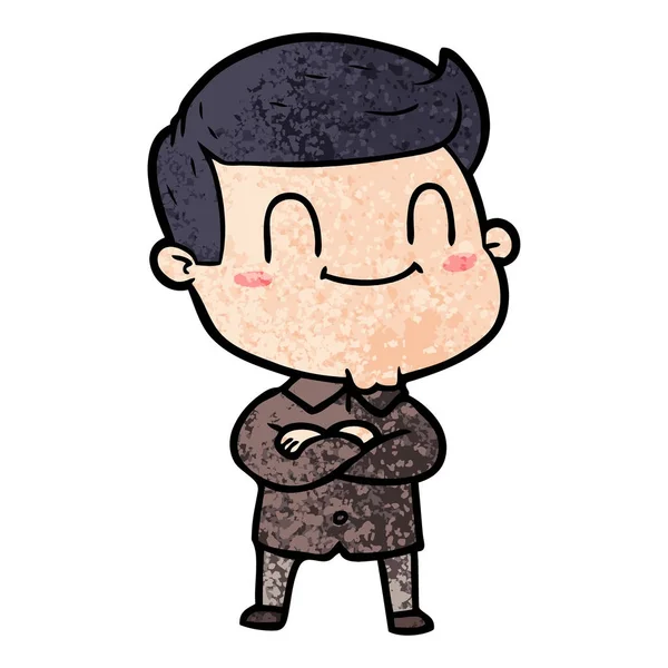 vektör çizim karikatür dostça adam