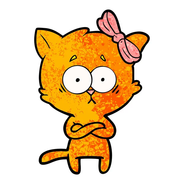 Çizgi film kedisinin vektör çizimi