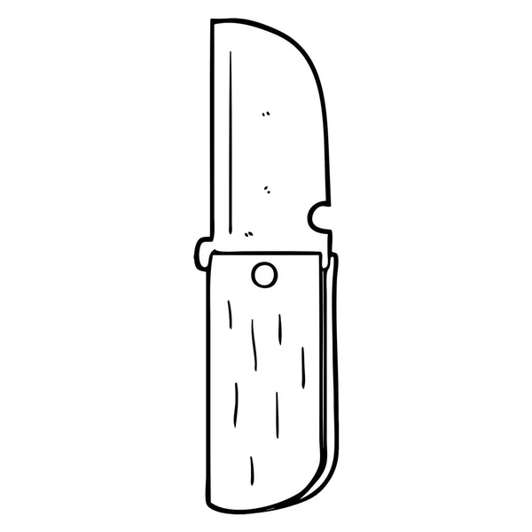 Ilustración Vectorial Del Cuchillo Plegable Dibujos Animados — Archivo Imágenes Vectoriales