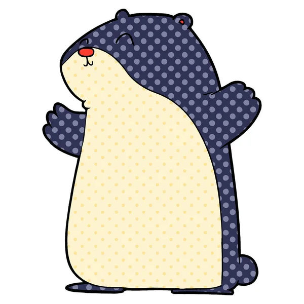 Ilustração Vetorial Hamster Dos Desenhos Animados — Vetor de Stock