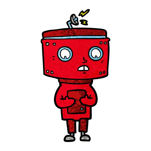 Ilustración Vectorial Del Robot Dibujos Animados — Archivo Imágenes Vectoriales