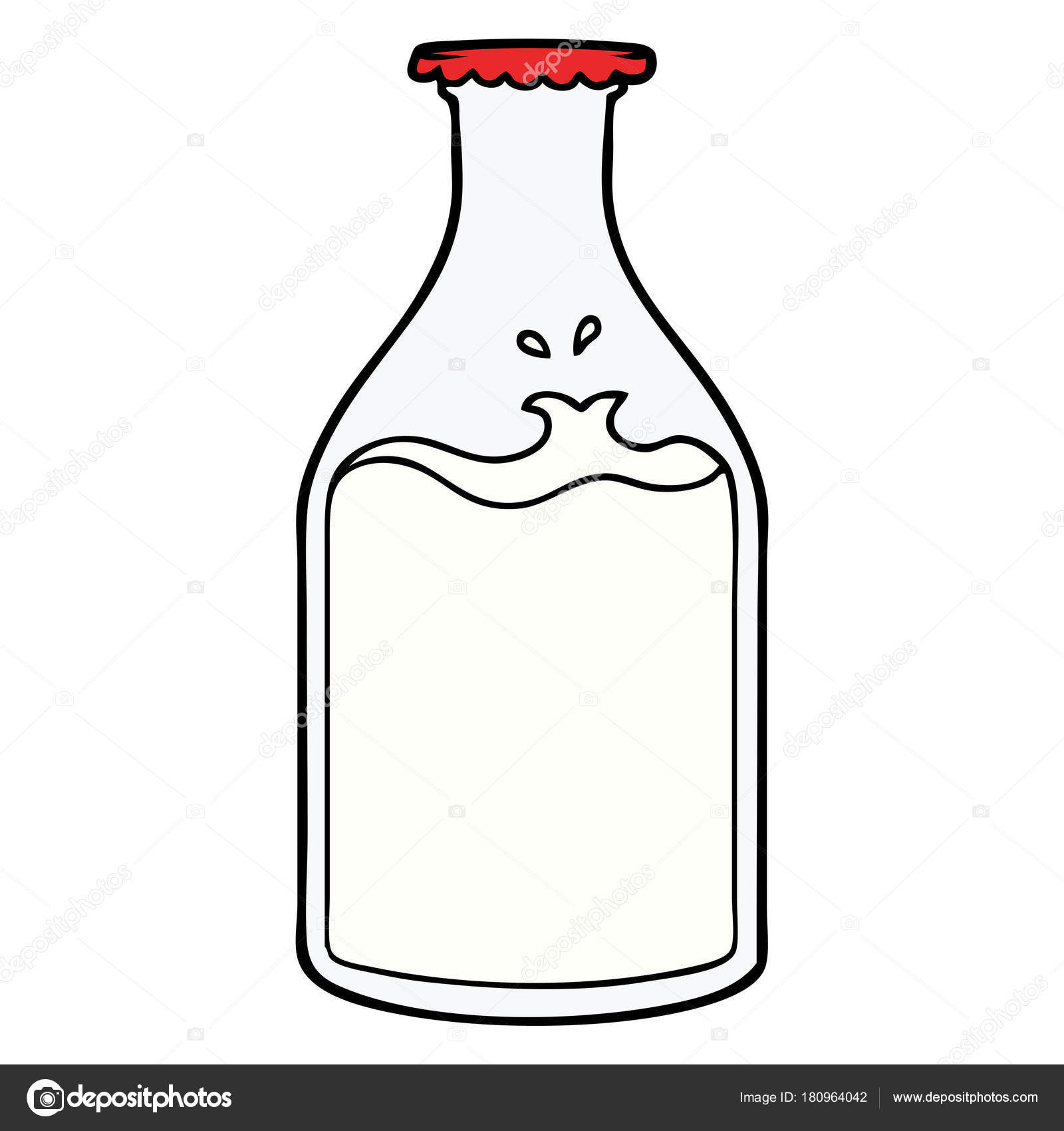 Vector Illustration Cartoon Bottle Stock Vector by ©lineartestpilot