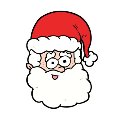 Çizgi film Noel Baba 'nın vektör çizimi