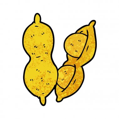 vektör çizim karikatür fıstık