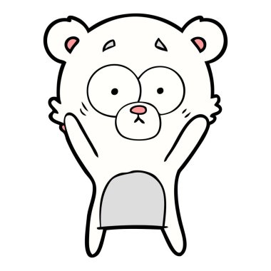 Kutup Ayısı Çizgi Filminin Vektör İllüstrasyonu