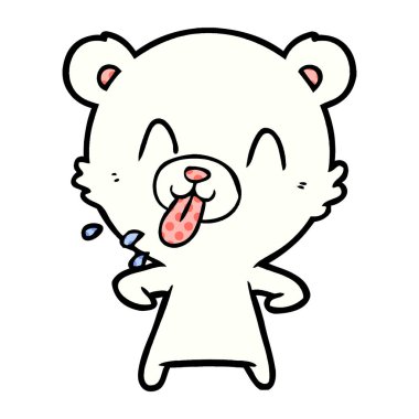 Kutup Ayısı Çizgi Filminin Vektör İllüstrasyonu