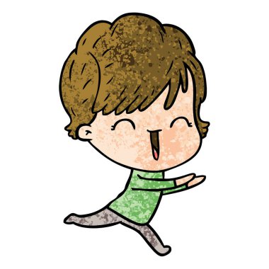 vektör çizim karikatür komik kadın