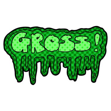 vektör çizim karikatür brüt sembolü