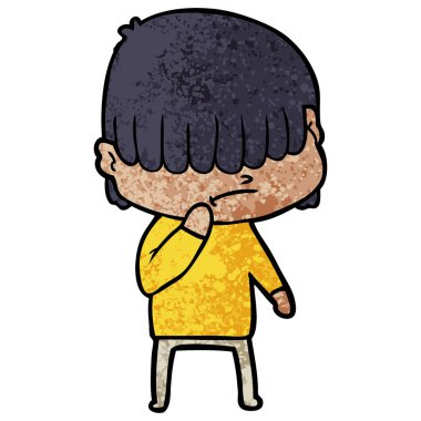 Kızgın çocuk vektör çizimi