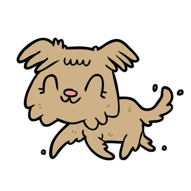 Çizgi film köpeğinin vektör çizimi