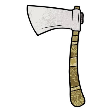 Çizgi film baltasının vektör çizimi