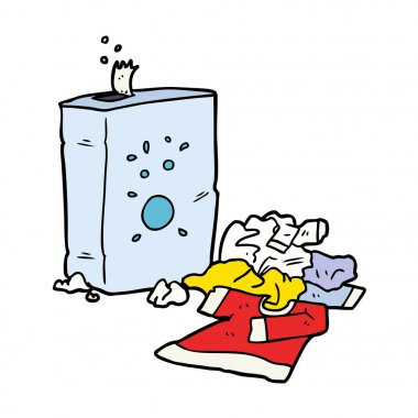 çizgi film çamaşır tozu ve Çamaşırhane