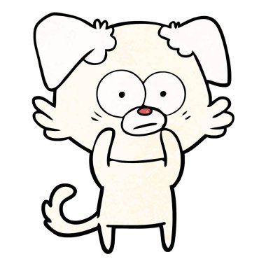 Çizgi film köpeğinin vektör çizimi