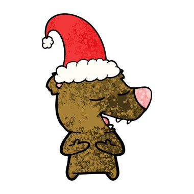 vektör çizim karikatür Noel ayı