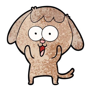 Çizgi film köpeğinin vektör çizimi