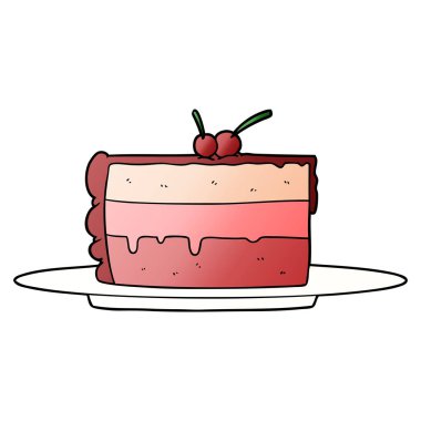 vektör çizim karikatür kek