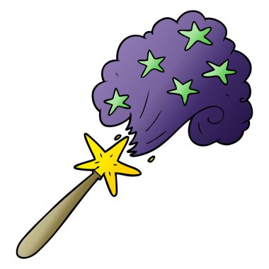 vektör çizim karikatür sihirli değnek