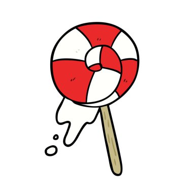 vektör çizim karikatür geleneksel lolipop