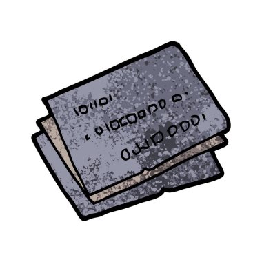 eski kredi kartları çizgi film