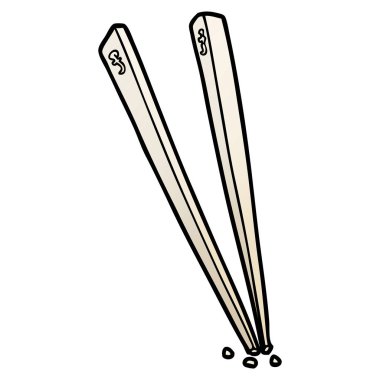 vektör çizim karikatür chopsticks