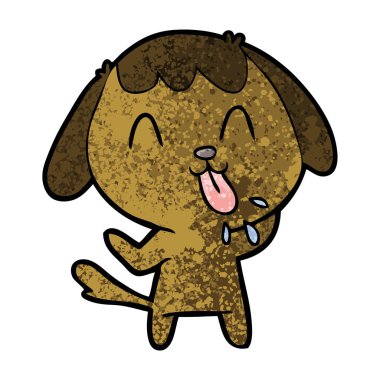 Çizgi film köpeğinin vektör çizimi