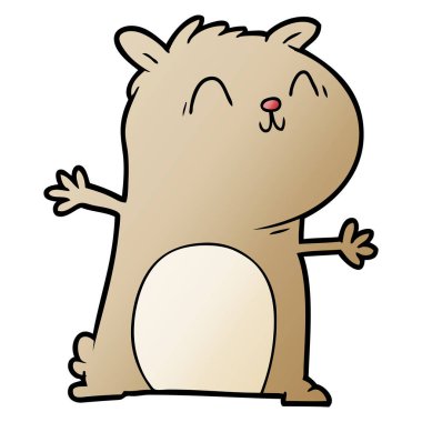 vektör çizim karikatür fare