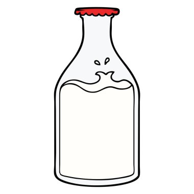 vektör çizim karikatür şişe