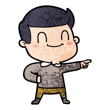 vektör çizim karikatür dostça adam