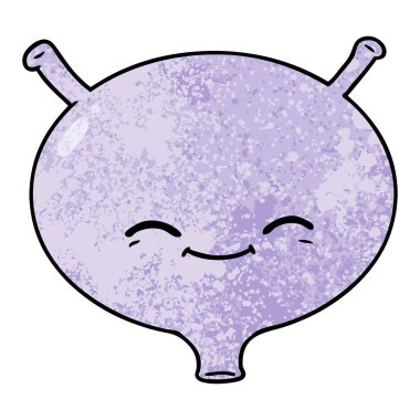 vektör çizim karikatür mesane