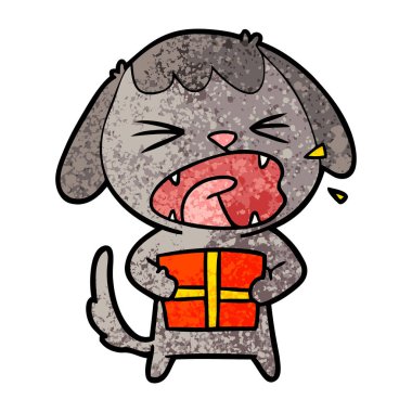 Çizgi film köpeğinin vektör çizimi