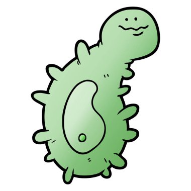 vektör çizim karikatür mikrop